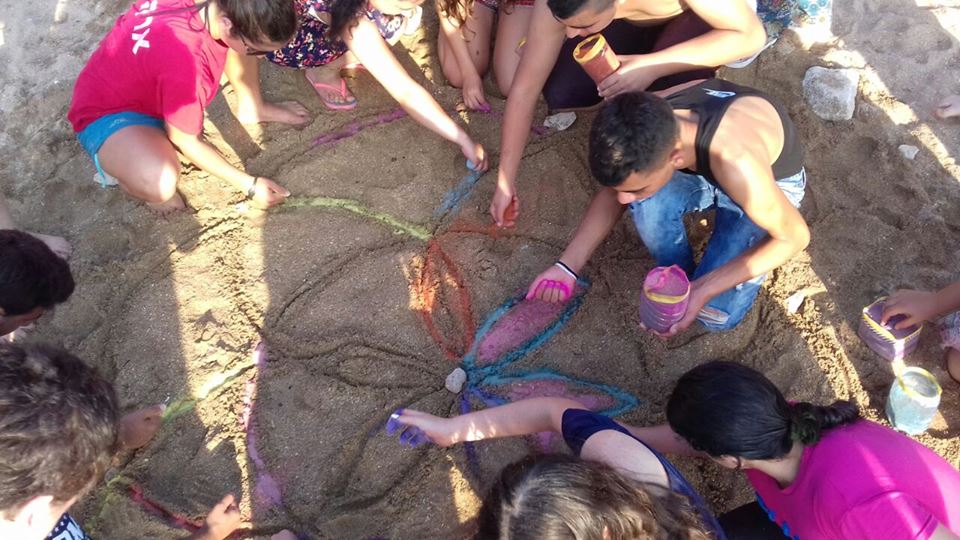Art Circle activity: "Sand Mandala"