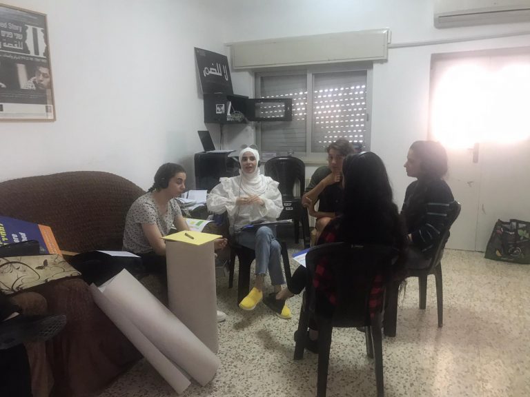 Palestinian and Israeli staff prepping for the upcoming 2021 Youth Peace Camp