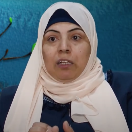 Nasreen Abu al-Jadian, bereaved Palestinian wife of Taysir of blessed memory