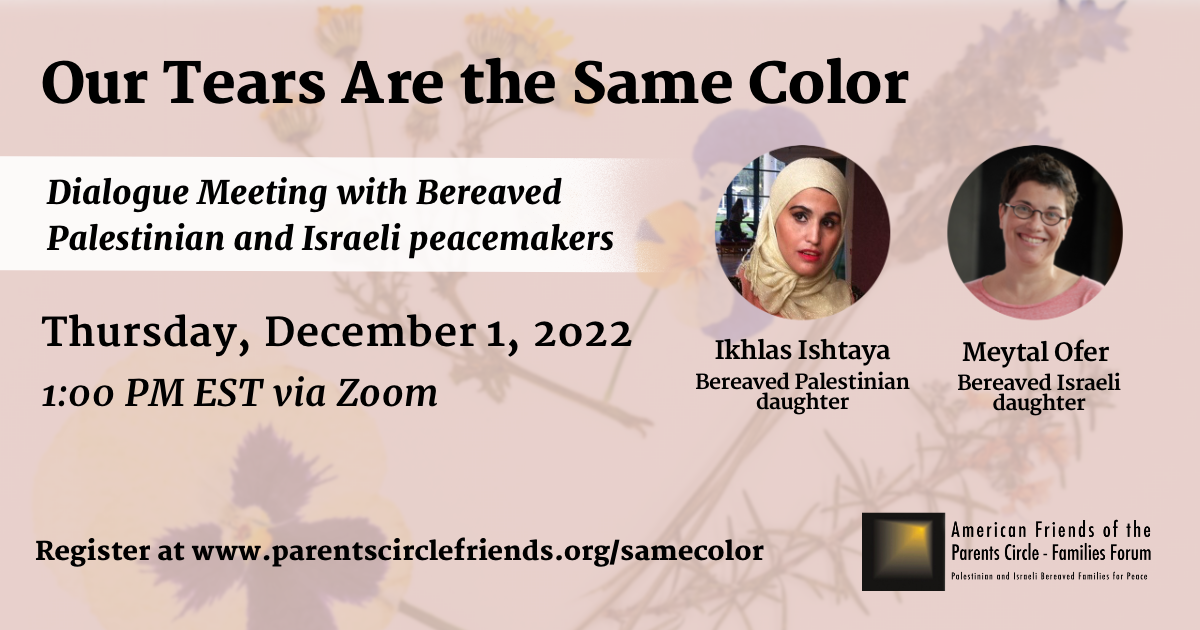 Webinar – Our Tears Are the Same Color