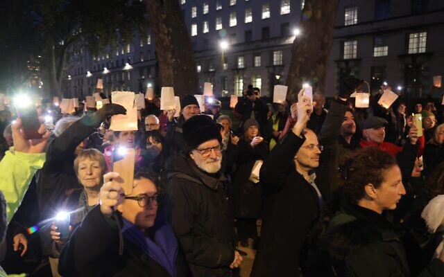 Together for Humanity vigil held outside Downing Street | Jewish News