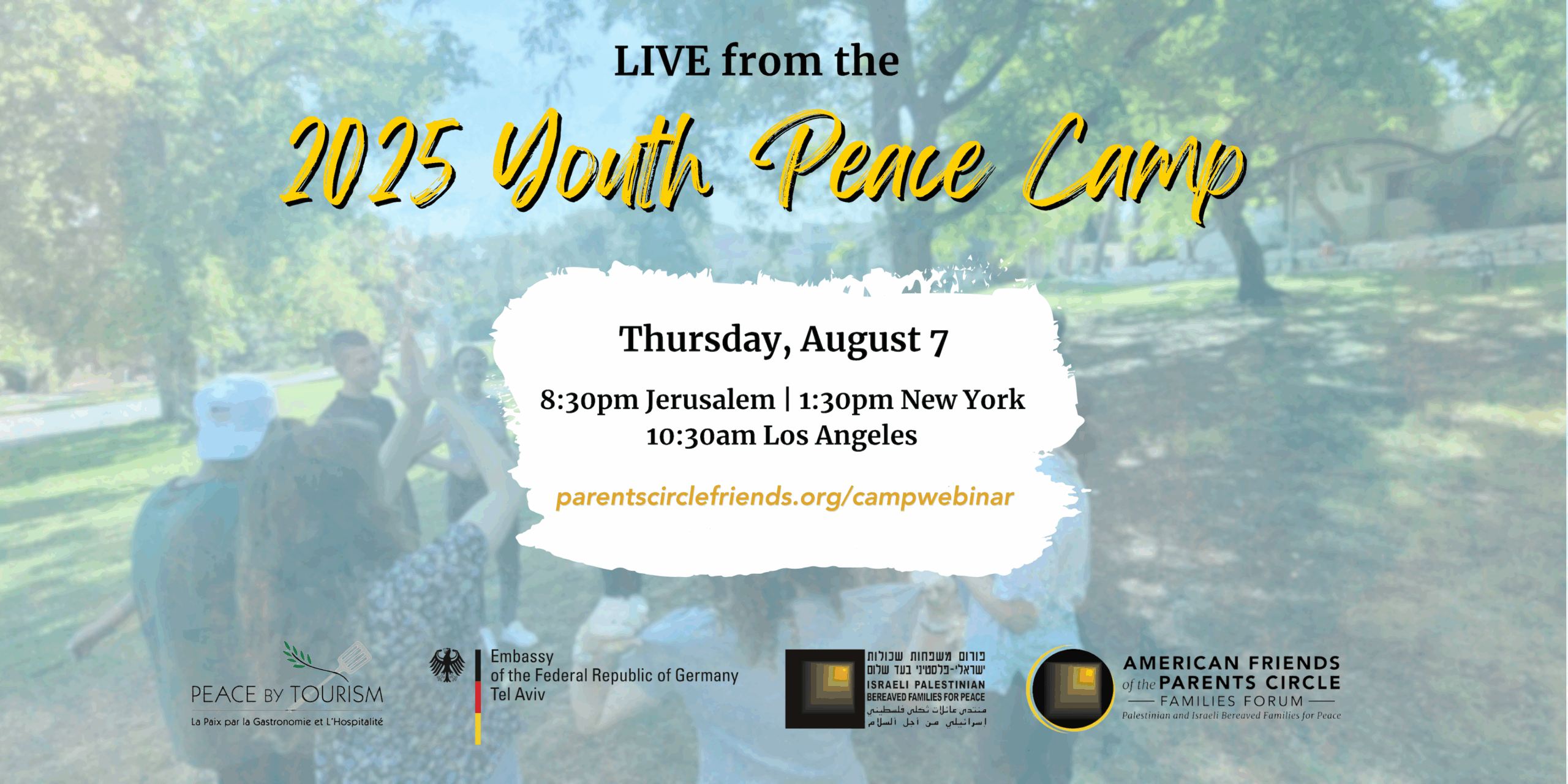 Live from the 2025 Youth Peace Camp